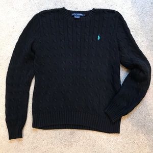 Ralph Lauren Black Pullover sweater, Size L